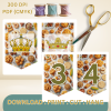 15 African Snacks Happy Birthday Bunting Banner - Unique Cultural Party Decor | DIY Banner Kit (Digital Download) {style3}