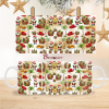 2 Black Santa African Hamper Festive Mug Wrap Design – 9″ x 4″ Digital Download