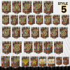 21 African Snacks Happy Birthday Bunting Banner - Unique Cultural Party Decor | DIY Banner Kit (Digital Download) {style5}