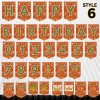 26 African Snacks Happy Birthday Bunting Banner - Unique Cultural Party Decor | DIY Banner Kit (Digital Download) {style6}