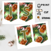 Ready-to-Print African Christmas "MERRY CHRISTMAS" Bunting Kit{style 4}- Digital Download