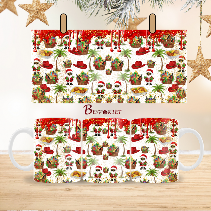 3 Dripping red stew African Festive Mug Wrap Design – 9″ x 4″ Digital Download