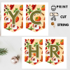 35 Ready-to-Print African Christmas "MERRY CHRISTMAS" Bunting Kit{style 3}- Digital Download