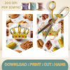 38 African Snacks Happy Birthday Bunting Banner - Unique Cultural Party Decor | DIY Banner Kit (Digital Download) {style8}