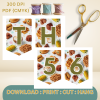 40 African Snacks Happy Birthday Bunting Banner - Unique Cultural Party Decor | DIY Banner Kit (Digital Download) {style8}
