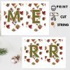 Ready-to-Print African Christmas "MERRY CHRISTMAS" Bunting Kit{style 6}- Digital Download