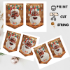 46 20 Festive African Christmas Bunting , Banner ,Flags: Printable Image Kit