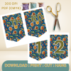 5 African Snacks Happy Birthday Bunting Banner - Unique Cultural Party Decor | DIY Banner Kit (Digital Download) {style1}