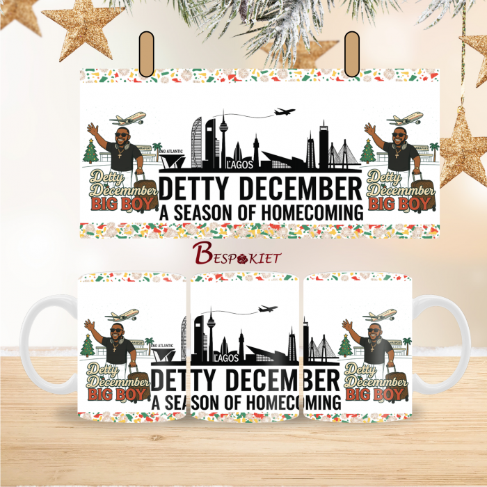 Detty December Big Boy African Festive Mug Wrap Design – 9″ x 4″ Digital Download
