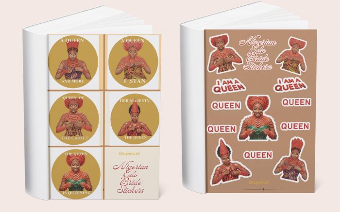 2026 Edo Queen Calendar & Sticker Pack: Nigerian Art (Digital Download A4 Size)