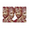 il_fullxfull.7170631466_s33u.jpg Isi Agu Lion Head Couple Art: Igbo Heritage Canvas Print