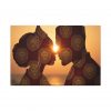 Isi Agu Lion Head Canvas Art: Igbo Couple Silhouette, African Heritage Decor