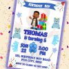 African Birthday Invitation: Customizable Canva Template (Digital Download)