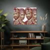 il_fullxfull.7218621707_16cf.jpg Isi Agu Lion Head Couple Art: Igbo Heritage Canvas Print