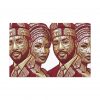 il_fullxfull.7218622159_em9e.jpg Isi Agu Lion Head Couple Art: Igbo Heritage Canvas Print