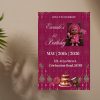 il_fullxfull.7231463050_23r1.jpg Fuchsia Aso Oke 1st Birthday Invitation: African Theme, Editable Canva Template (Digital Download)