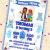 African Birthday Invitation: Customizable Canva Template (Digital Download)