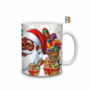 Father Christmas Black Santa Hamper Christmas Mug Wrap Design – 9″ x 4″ Digital Download