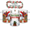 Father Christmas Black Santa Hamper Christmas Mug Wrap Design – 9″ x 4″ Digital Download