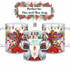 mug23_trio Christmas spirit Black Santa African Festive Mug Wrap Design – 9″ x 4″ Digital Download