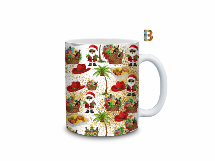 mug25_side_right Black Santa African Hamper Festive Mug Wrap Design – 9″ x 4″ Digital Download