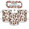 mug3_trio Jollof & Holly African Christmas Mug Wrap Design - 9" x 4" Digital Download
