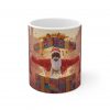 Brown African Santa  burst out of Presents Mug | Merry Christmas Ceramic Coffee Cup