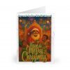 Have a Merry Christmas Brown Santa  Greeting Cards