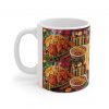 Item No.7 roast chicken,jollof rica and plantain pattern Mug | ceramic coffee cup