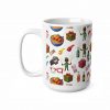 Classic African kid Christmas memory Holiday Emoji Pattern Mug | Ceramic Coffee Cup