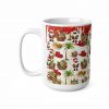 Santa Palm Tree Pattern Ceramic Mug | Christmas Coffee Cup