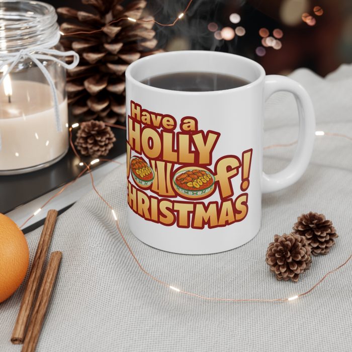 11366791873052574175_2048.jpeg Holly Jollof Christmas Mug | Ceramic Coffee Cup 11oz 15oz