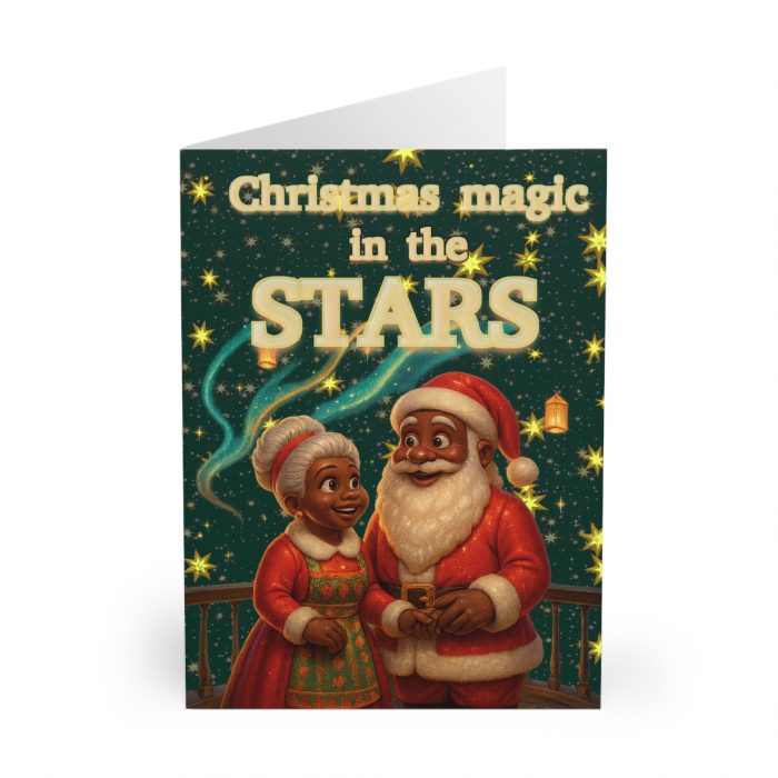 Christmas Magic in the Stars Greeting Card | Holiday Cards (5 Pack)