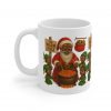 Warm Pole Santa Cooking dinner mug | Christmas coffee cup