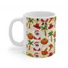 Santa with Palm Trees Mug | Tropical Christmas Coffee Cup