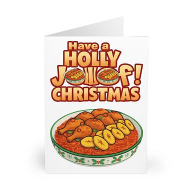 1166995783656763886_2048.jpeg Holly Jollof Christmas Greeting Card