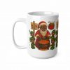 Warm Pole Santa Cooking dinner mug | Christmas coffee cup
