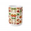Santa with Palm Trees Mug | Tropical Christmas Coffee Cup