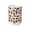 Christmas Santa and Carolers Mug | Ceramic Coffee Cup
