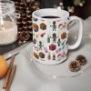 Classic African kid Christmas memory Holiday Emoji Pattern Mug | Ceramic Coffee Cup