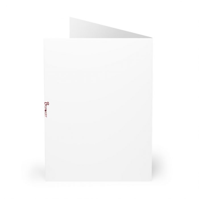 Merry Christmas Brown Santa Greeting Cards (5 Pack) | Holiday Cards