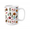 Classic African kid Christmas memory Holiday Emoji Pattern Mug | Ceramic Coffee Cup