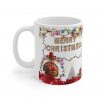 Merry Christmas Light String Mug | Christmas Tree Ornament Design Ceramic Coffee Cup