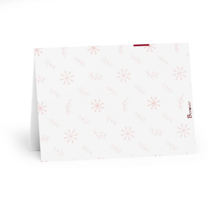 Have a Merry Christmas Greeting Card | 5 Pack, Brown Mrs Claus Wreath Illustration