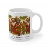 Black Santa Family Christmas Mug | Sending Warm Wishes Holiday Coffee Cup