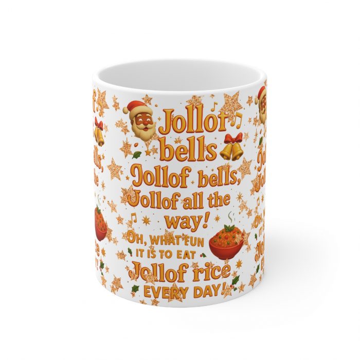15509946011992918442_2048.jpeg Jollof Bells Christmas Jollof Rice Mug | Ceramic Coffee Cup 11oz 15oz
