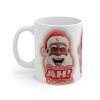 We Wish You AH! Merry Christmas Winking Brown Santa Mug | Ceramic Coffee Cup