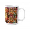 Item No.7 roast chicken,jollof rica and plantain pattern Mug | ceramic coffee cup