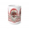 Smiling Brown Santa Claus Merry Christmas Mug | Ceramic Coffee Cup 11oz 15oz