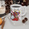 Merry Christmas Brown Santa Mug | Ceramic Coffee Cup 11oz 15oz
